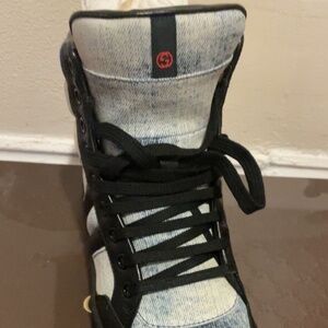 Brand new denim Gucci sneakers